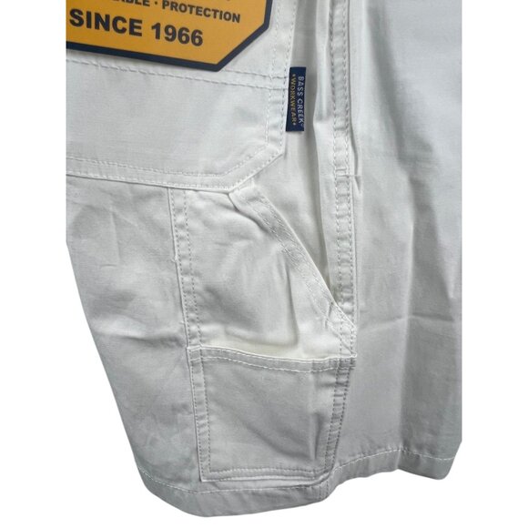 Bass Creek Outfitters Men's White Stretch Carpenter Shorts 30 Outdoor Workwear - Picture 5 of 16